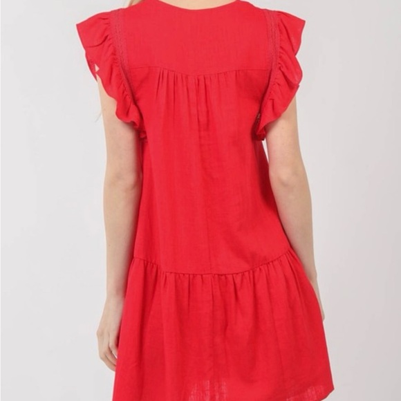 **LAST ONE** Beautiful Ruffle Babydoll Dress ❤️ - Picture 2 of 10